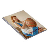 Carnet  Easter Retro Artist Ginger Girl Noteb (Côté Droit)