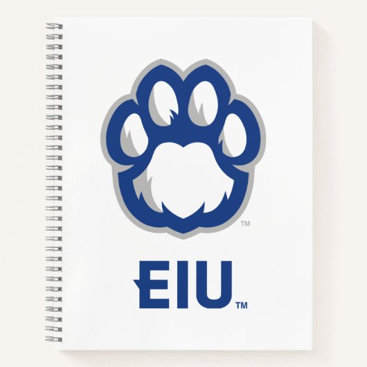 Carnet Eastern Illinois Panthers Empreinte de patte & EIU (Devant)