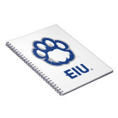 Carnet Eastern Illinois Panthers Empreinte de patte & EIU (Côté Droit)