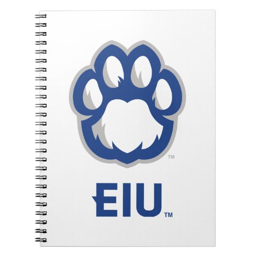 Carnet Eastern Illinois Panthers Empreinte de patte & EIU (Devant)