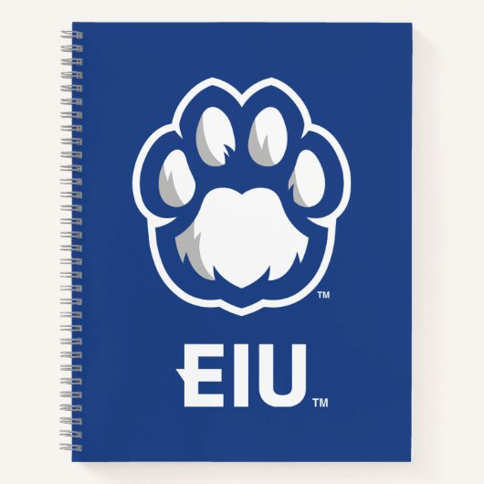 Carnet Eastern Illinois Panthers Empreinte de patte & EIU (Devant)