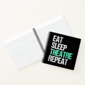 Carnet Eat Sleep Acter Répéter Funny Acteur Acteur Cadeau (Intérieur)
