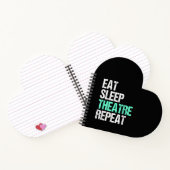 Carnet Eat Sleep Acter Répéter Funny Acteur Acteur Cadeau (Intérieur)