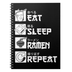 Carnet Eat Sleep Anime Repeat Venin Idea Cosplayer