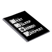 Carnet Eat Sleep Anime Repeat Venin Idea Cosplayer (Côté Droit)