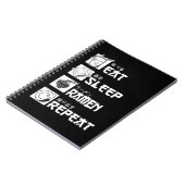 Carnet Eat Sleep Anime Repeat Venin Idea Cosplayer (Côté gauche)