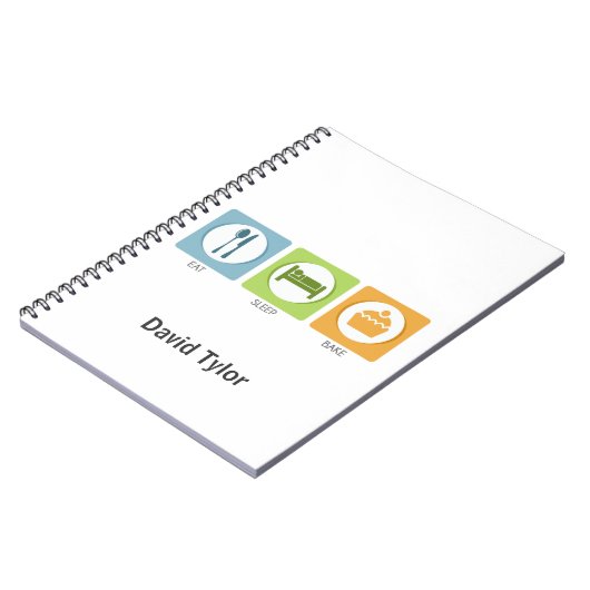 Carnet Eat Sleep Bake ! (Côté gauche)