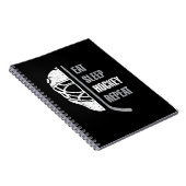 Carnet Eat Sleep Hockey Repeat Christmas Pour les enfants (Côté Droit)