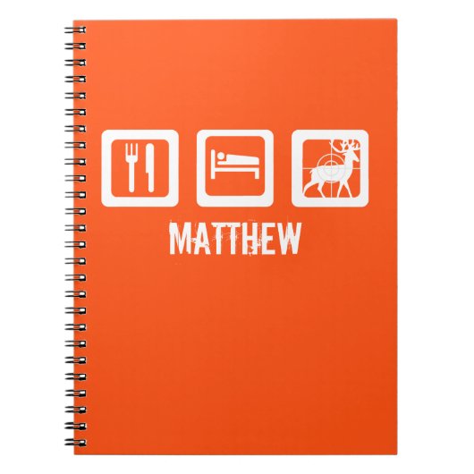 Carnet Eat Sleep Hunt (Devant)