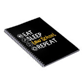 Carnet Eat Sleep Law School Répétition (Côté Droit)