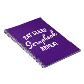 Carnet Eat Sleep Scrapbook Répéter Scrapbooking (Côté Droit)