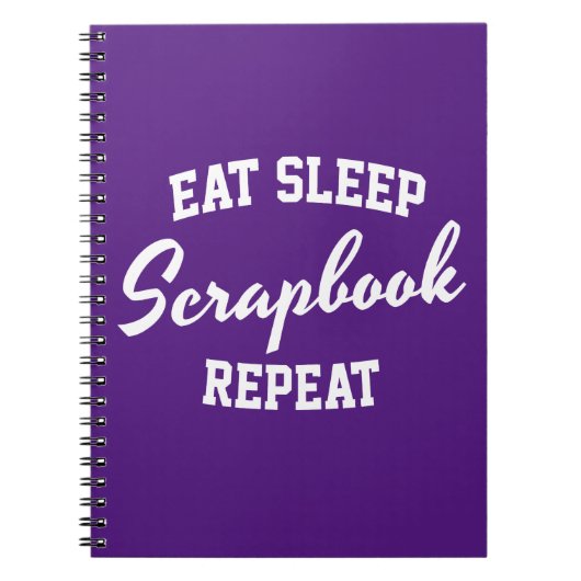 Carnet Eat Sleep Scrapbook Répéter Scrapbooking (Devant)