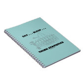 Carnet Eat Sleep ... Think Statistics (Côté Droit)