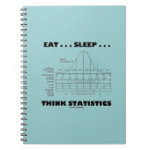 Carnet Eat Sleep ... Think Statistics (Devant)