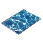 Carnet Eau bleue étincelante (Côté gauche)