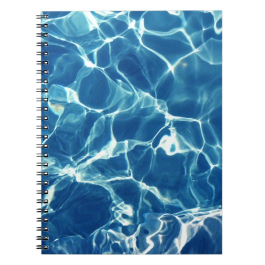 Carnet Eau bleue étincelante (Devant)