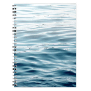 Carnet Eau bleue ondulée