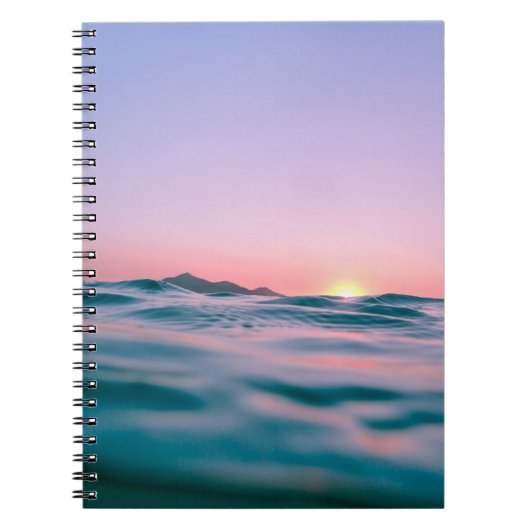 Carnet Eau calme pendant l'heure d'or (Devant)