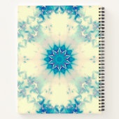 Carnet Eau congelée Flocon d'hiver bleu gelé (Dos)