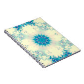 Carnet Eau congelée Flocon d'hiver bleu gelé (Côté Droit)