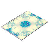 Carnet Eau congelée Flocon d'hiver bleu gelé (Côté gauche)