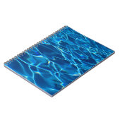 Carnet Eau de la piscine bleu foncé (Côté gauche)