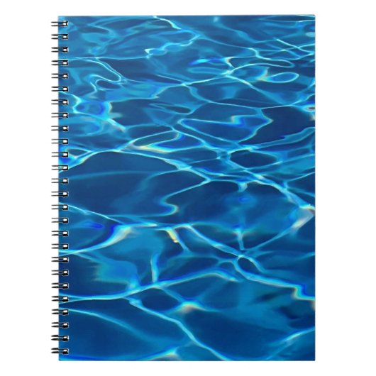 Carnet Eau de la piscine bleu foncé (Devant)