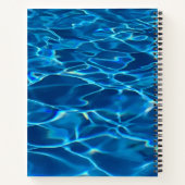 Carnet Eau de la piscine bleu foncé (Dos)
