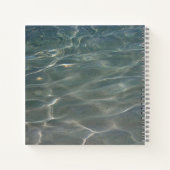 Carnet Eau des Caraïbes Bleu Abstrait Nature (Dos)