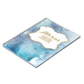Carnet Eau-fleur bleu violet (Côté gauche)