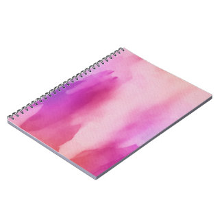 Carnet Eau rose et violette Couleur positive de l'espace