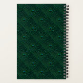 Carnet Eau sur métal vert (Verso)