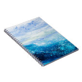 Carnet Eau vagues océan bleu turquoise (Côté Droit)