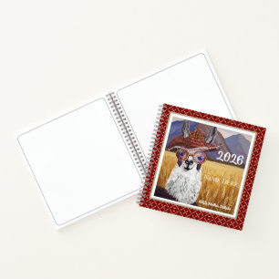 Carnet Ébauché, Peint, Numérisé, Générer Llama