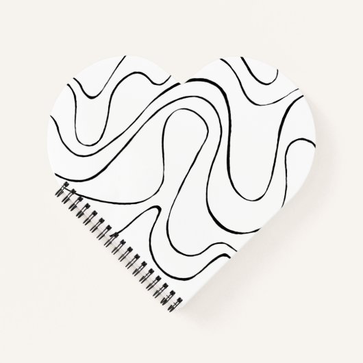 Carnet Ebb et flux 2 - Noir et blanc (Devant)