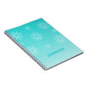 Carnet éblouissant des Etoiles de Noël, Aqua (Côté Droit)
