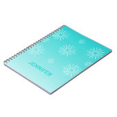 Carnet éblouissant des Etoiles de Noël, Aqua (Côté gauche)
