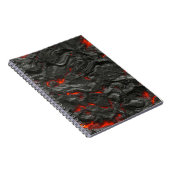 Carnet Ébullition de la lave volcanique rocheuse (Côté Droit)