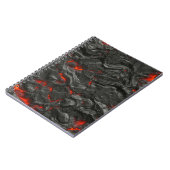 Carnet Ébullition de la lave volcanique rocheuse (Côté gauche)