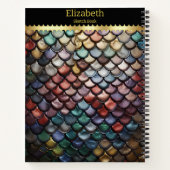 Carnet écailles de serpent vibrantes dans la nature (Dos)