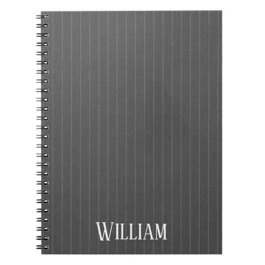 Carnet Écarts gris personnalisés (Devant)