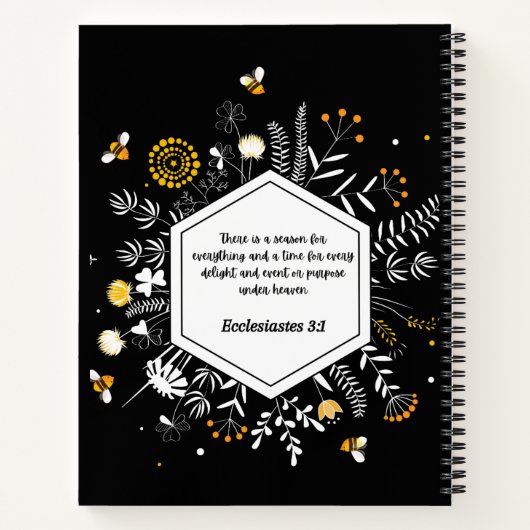 Carnet Ecclésiaste 3:1 (Dos)