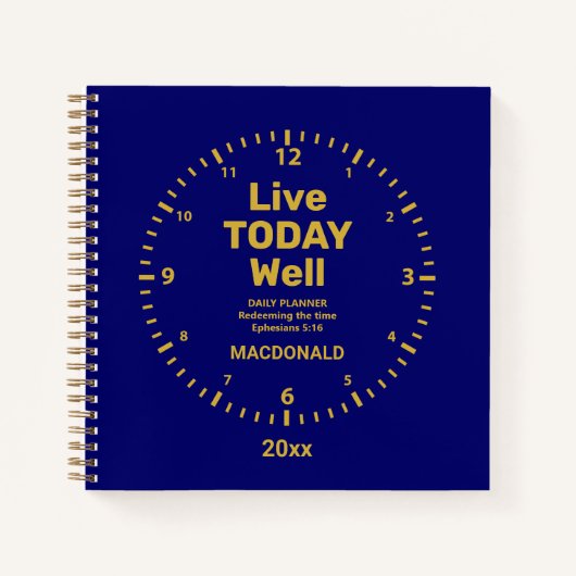 Carnet Échangez LE TEMPS DE VIE AUJOURD'HUI BIEN (Devant)