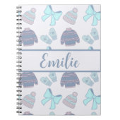 Carnet Écharpes et gants personnalisés et mignons (Devant)