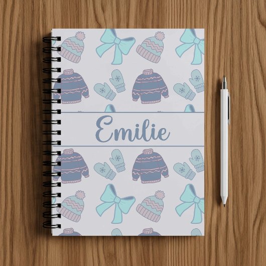 Carnet Écharpes et gants personnalisés et mignons