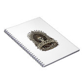 Carnet Échec et mat Roi Crâne Échecs Vintage (Côté Droit)