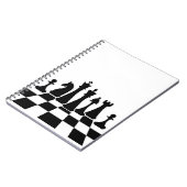 Carnet Échecs noirs sur l'échiquier (Côté gauche)