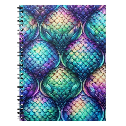 Carnet Échelles aquatiques colorées/irisées (Devant)