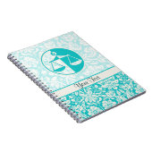 Carnet Échelles de justice turquoises (Côté Droit)