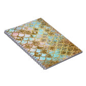 Carnet Échelles de poissons roses iridescentes de sirène (Côté Droit)